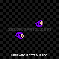 モア（紫） - ゼルダの伝説2・リンクの冒険・敵キャラクター図鑑